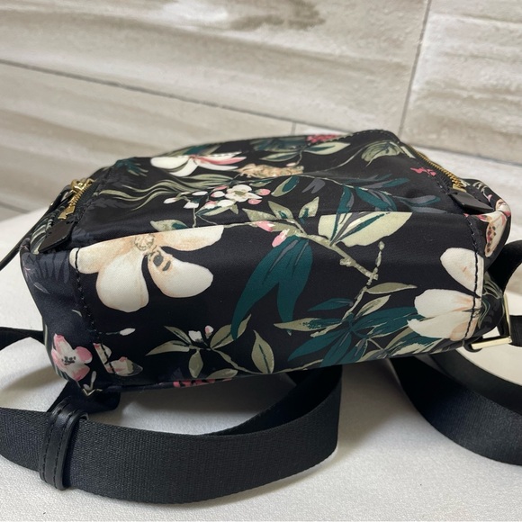 Kate Spade Black Floral Watson Lane Botanical Hartley Mini Backpack - Picture 4 of 10